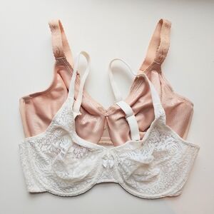 Wacoal Minimizer & Unlined Bras in Beige & Ivory, 36D